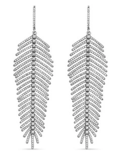 Freedom Earrings With Diamonds in Silver