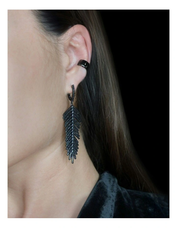 Freedom Petite Earrings With Diamonds in Silver image 2