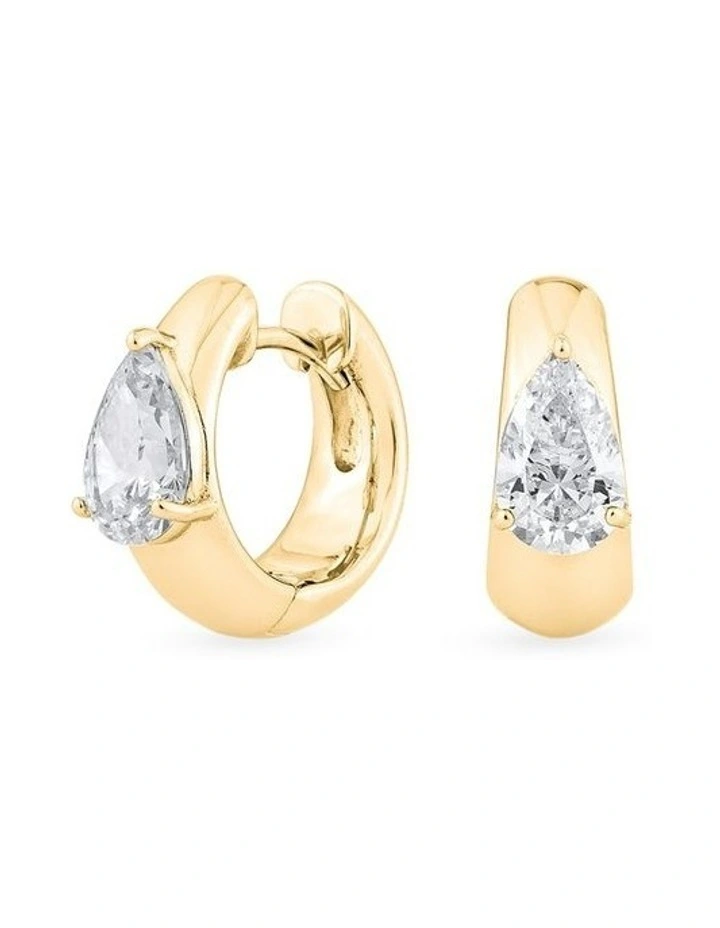 Pure Alchemy Petite Huggie Earrings in Gold image 1