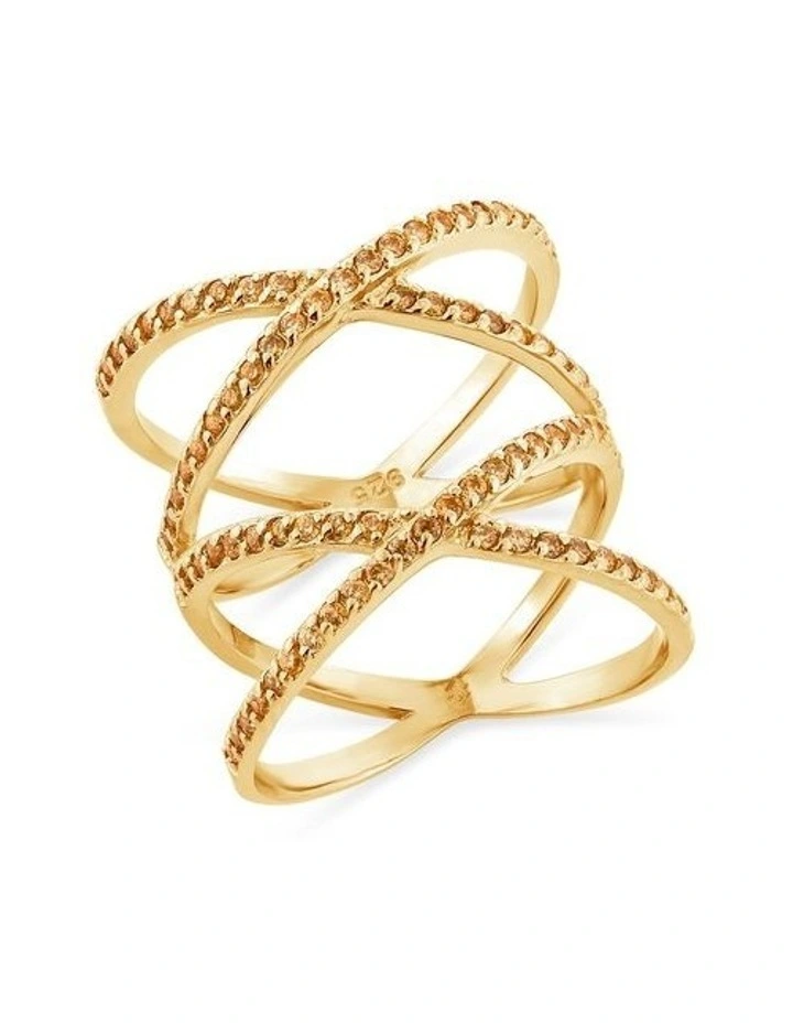 Double Axis Ring in Gold image 1