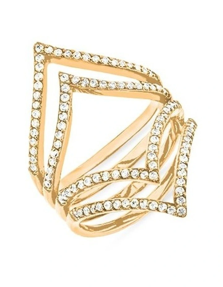 Shine Ring With Diamonds in Gold image 1
