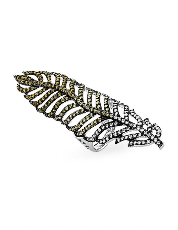 Freedom Ring With Diamonds in Multi image 1