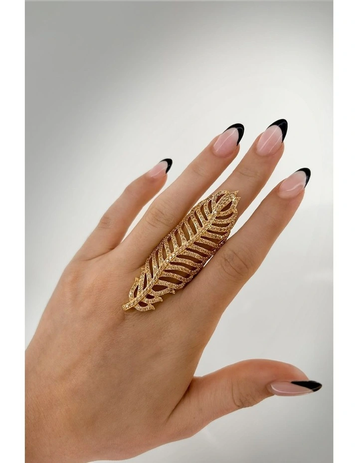 Freedom Ring With Diamonds in Gold image 2