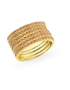 Movement Ring With Diamonds in Gold