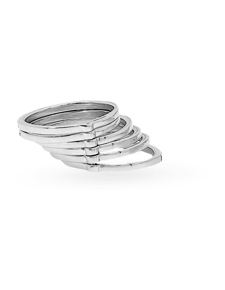 Movement Ring With Diamonds in Silver image 2