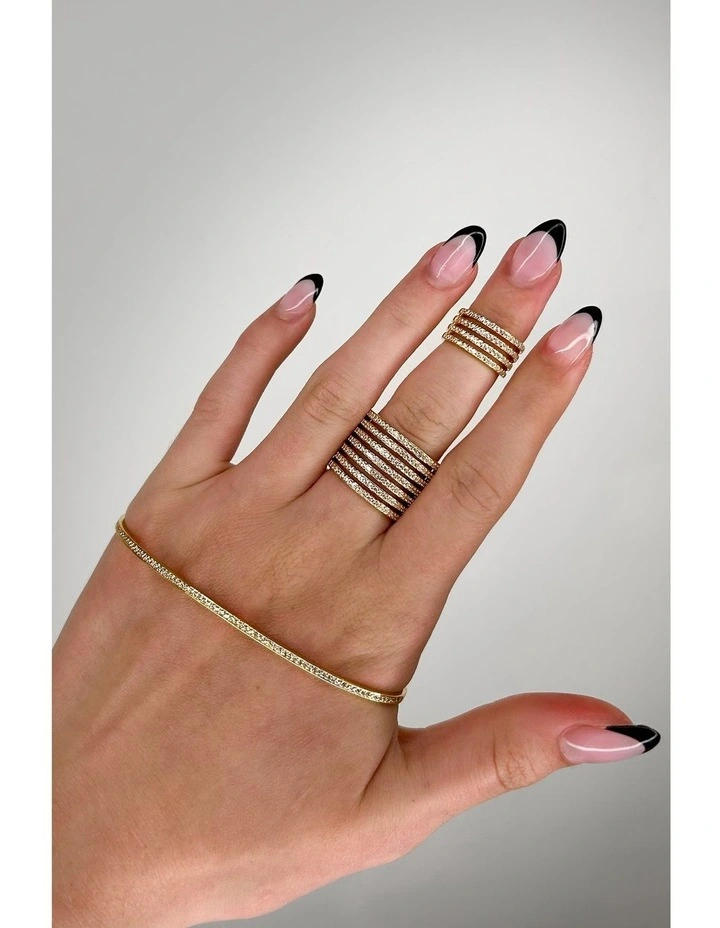 Caged Midi Ring in Gold image 3