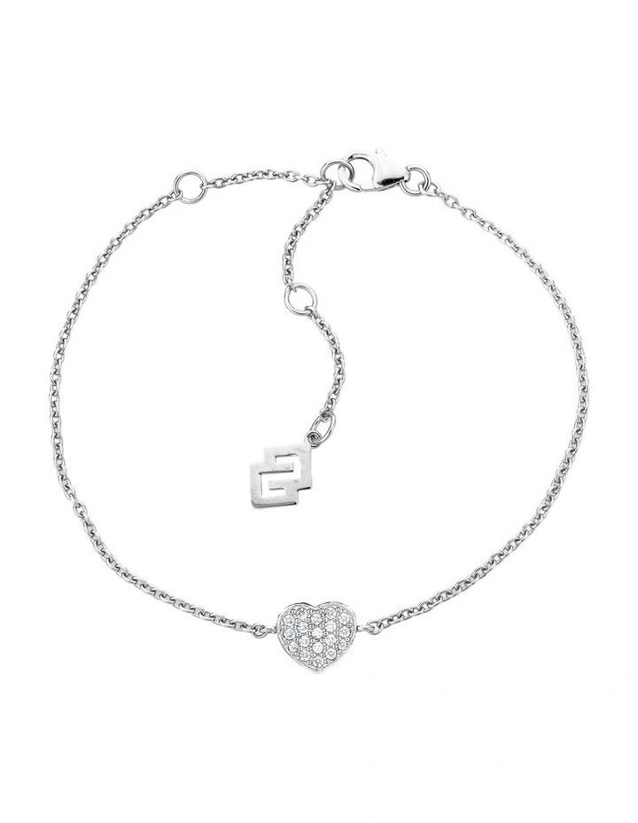 Heart Bracelet in Silver image 1