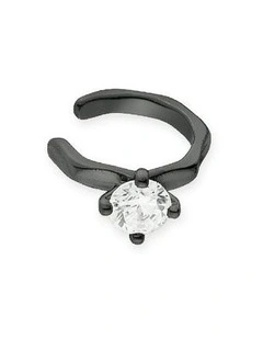 Suspension Solitaire Cuff in Black
