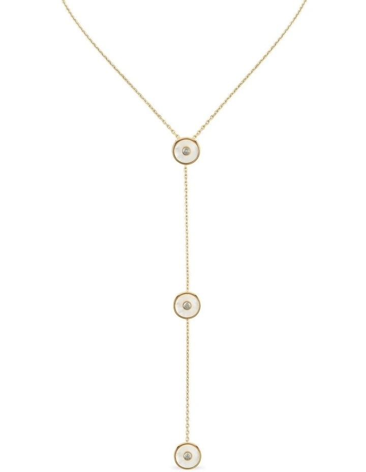 Minx Shell Lariat in Gold image 1