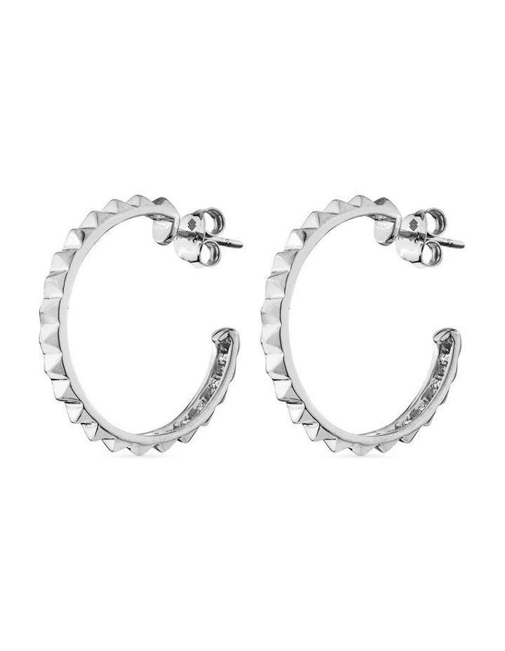 XSRockstud Earrings in Silver image 1