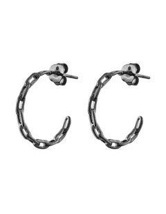 XStrand Hoop Petite Earrings in Black