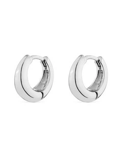 XSculpt Huggie Earrings in Silver