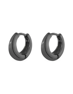 XSculpt Huggie Earrings in Black