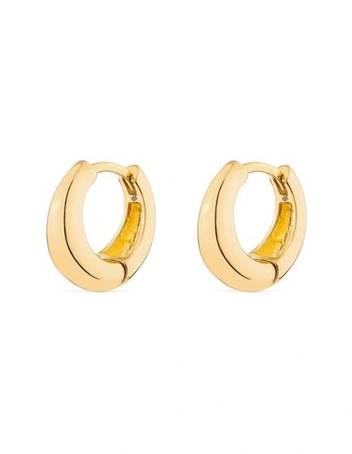 XSculpt Huggie Earrings in Gold image 1