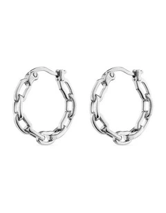 XSChain Hoop Earrings in Silver
