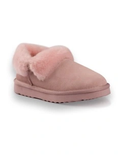 Ankle Wool Slipper in Pink