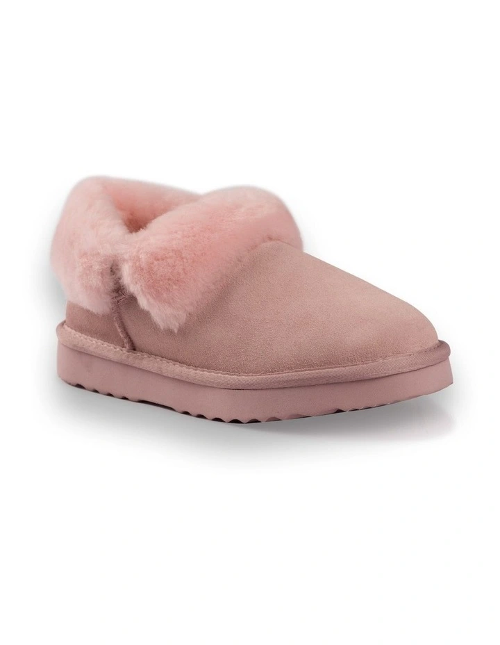 Ankle Wool Slipper in Pink image 1