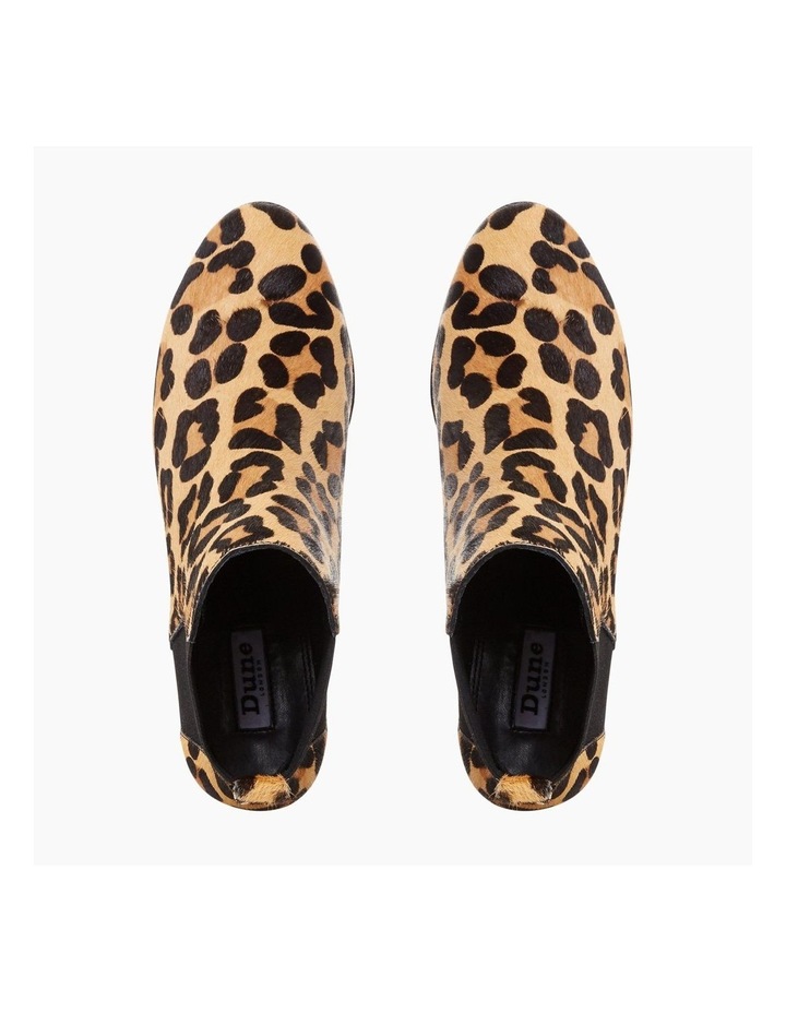 dune leopard print ankle boots