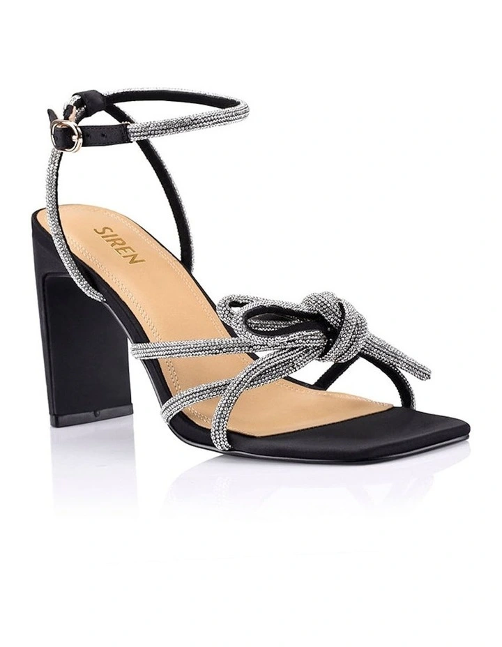 Siren Kammie Heeled Sandals In Black MYER