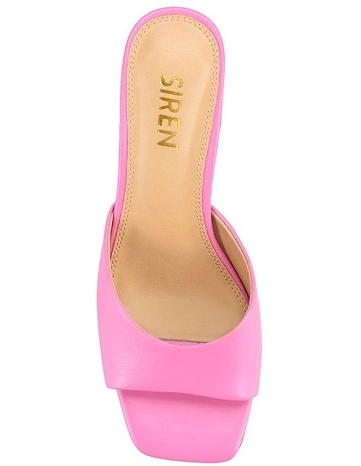 Stop Heeled Mules Leather in Rose image 4