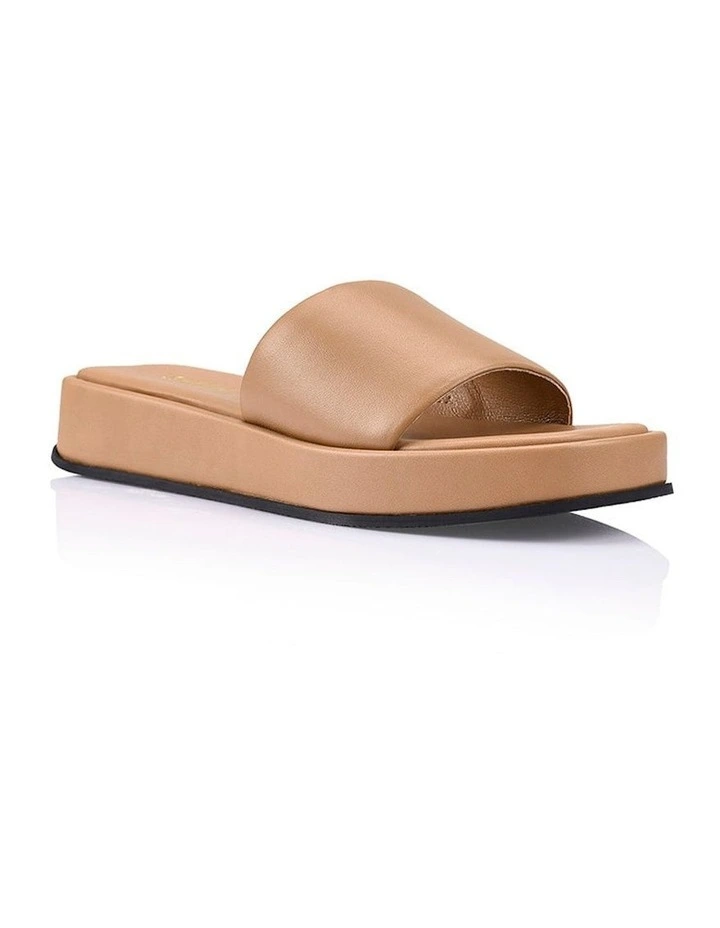 Morris Flatform Sandals in Soft Tan image 3