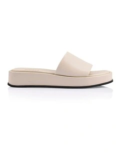 Morris Flatform Sandals in Beige