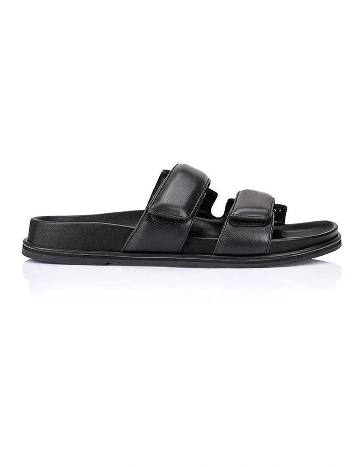 Rio Footbed Sandals in Black image 1