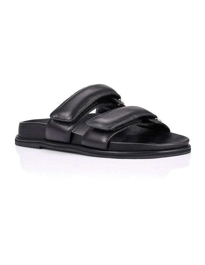 Rio Footbed Sandals in Black image 2