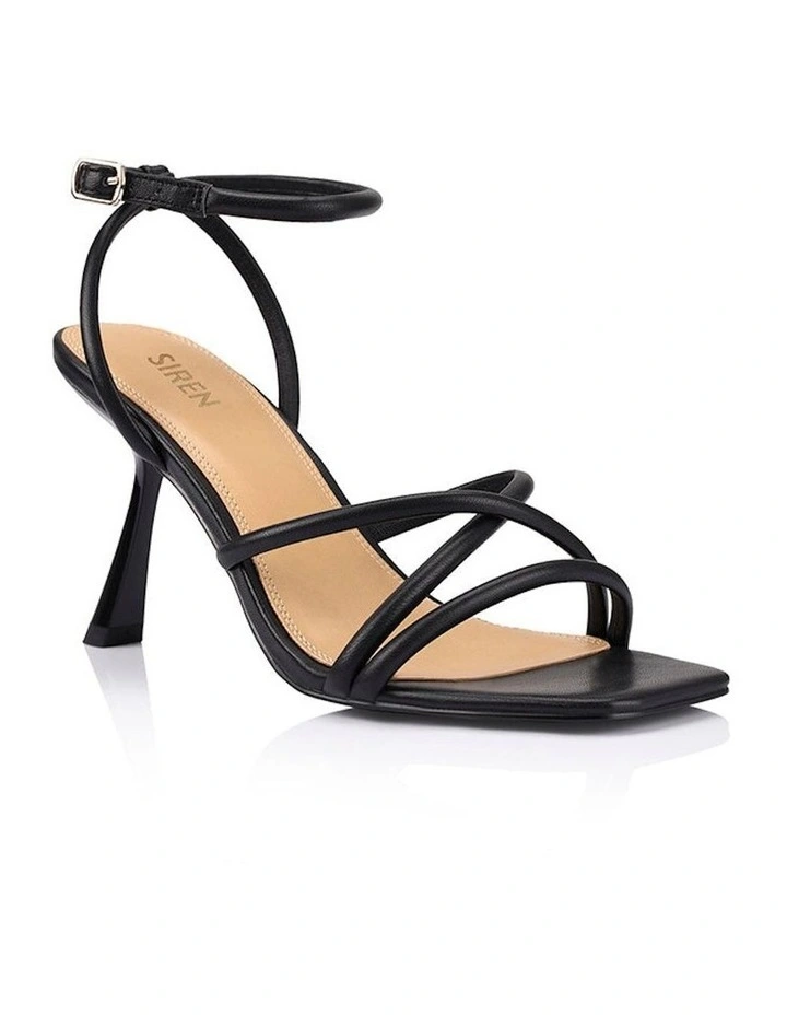 Siren Spruce Heeled Sandals In Black MYER