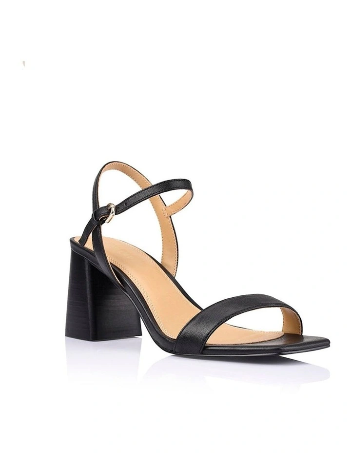 Siren Steele Heeled Sandals In Black MYER