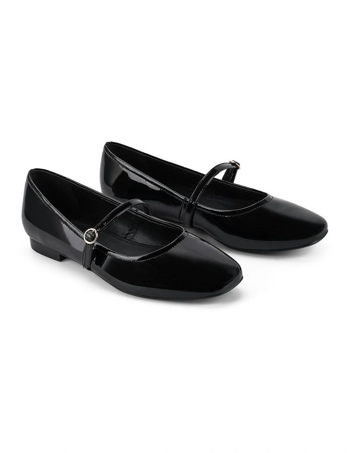 Rey Mary Jane Ballet in Black Patent image 3