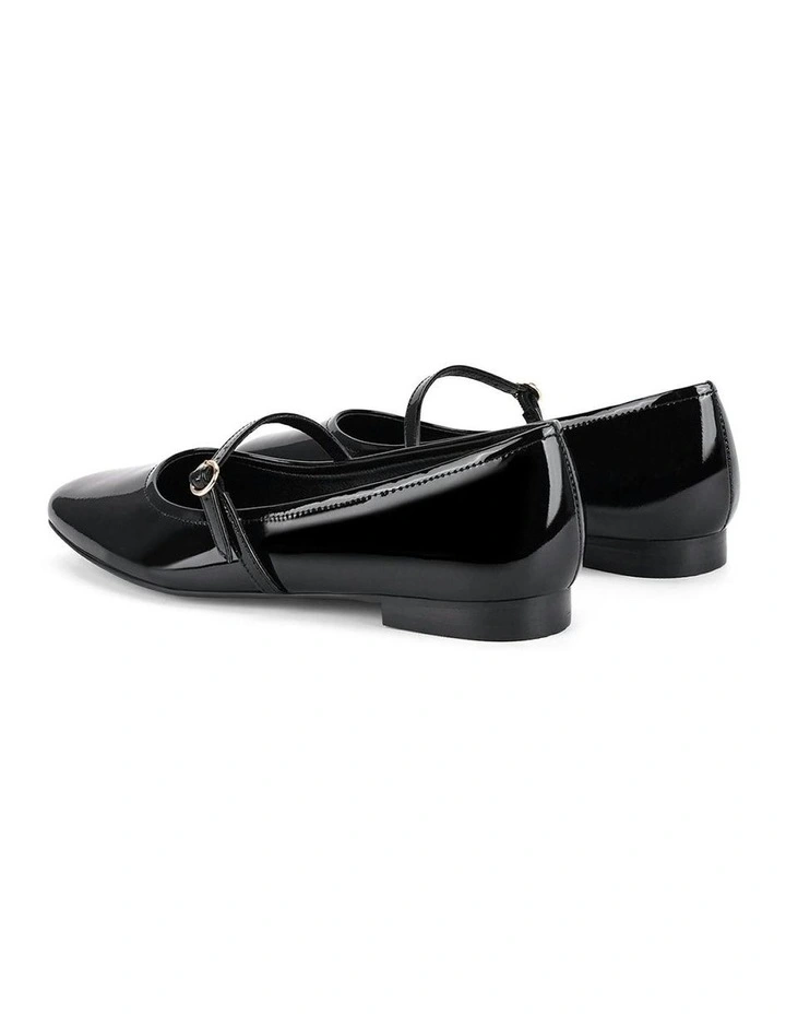 Rey Mary Jane Ballet in Black Patent image 4