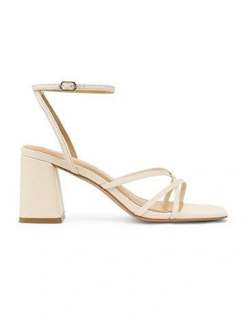 Straus Block Heel Sandals in Chalk