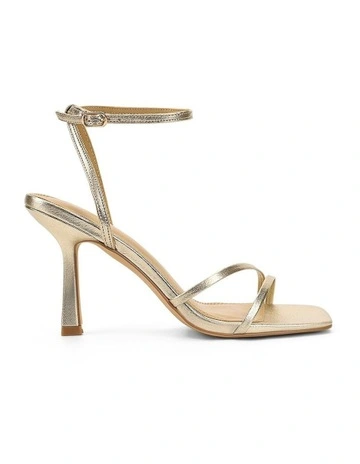 Sprinkle Strappy Heels in Gold