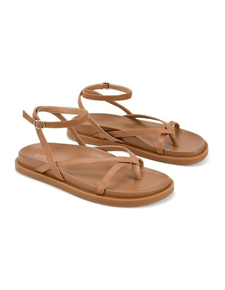 Siren Lawrence Footbed Sandals in Tan Leather MYER