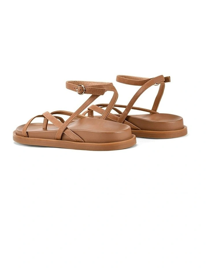 Siren Lawrence Footbed Sandals in Tan Leather MYER