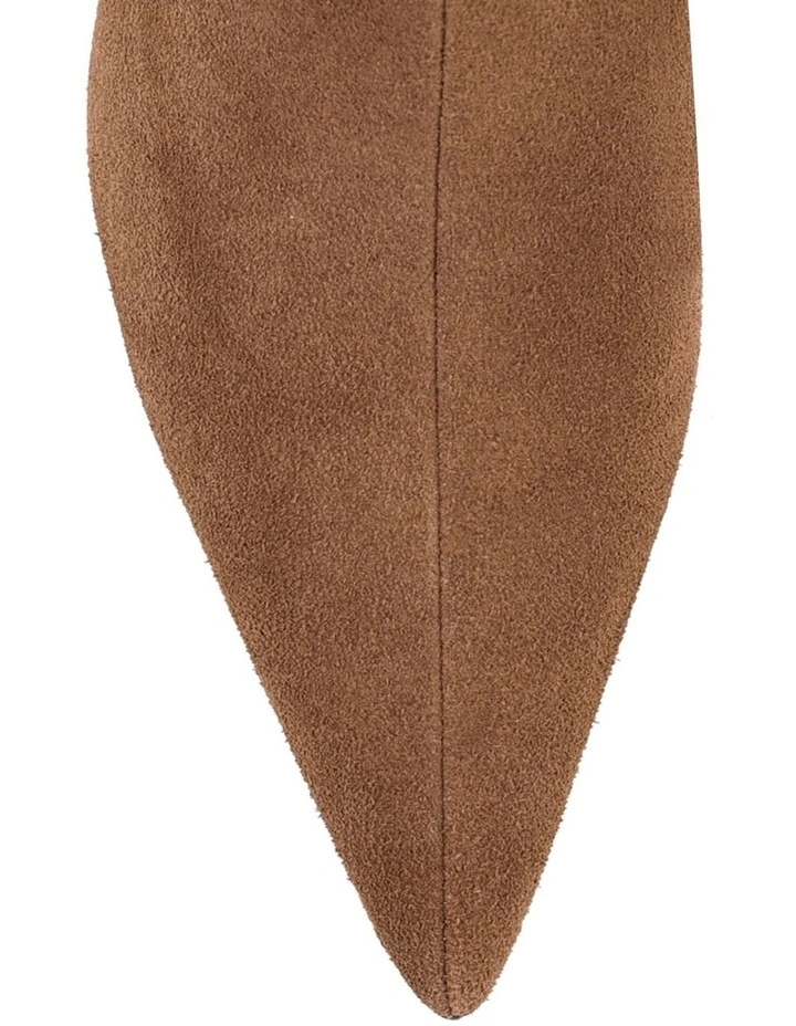 Yonita Long Boots in Tobacco Brown Suede image 4