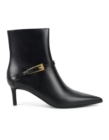 Drew Stiletto Ankle Boots in Black
