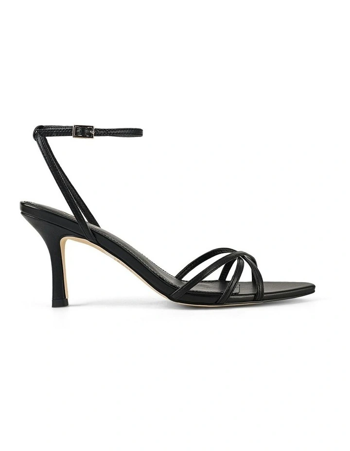 Madison Point Toe Strappy Heel in Black image 1
