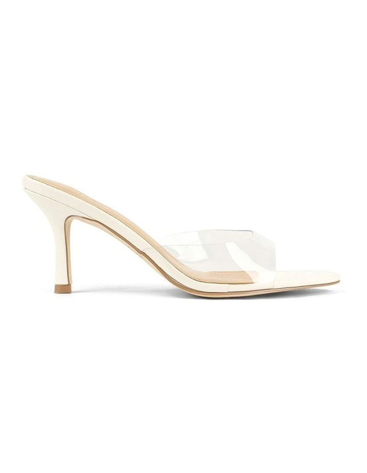 Margot Point Toe Mules in White image 1