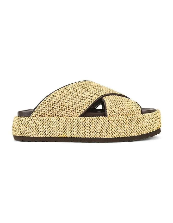 April Flatform Sandals in Brown image 1