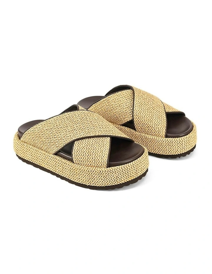 April Flatform Sandals in Brown image 2