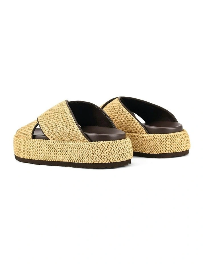 April Flatform Sandals in Brown image 3