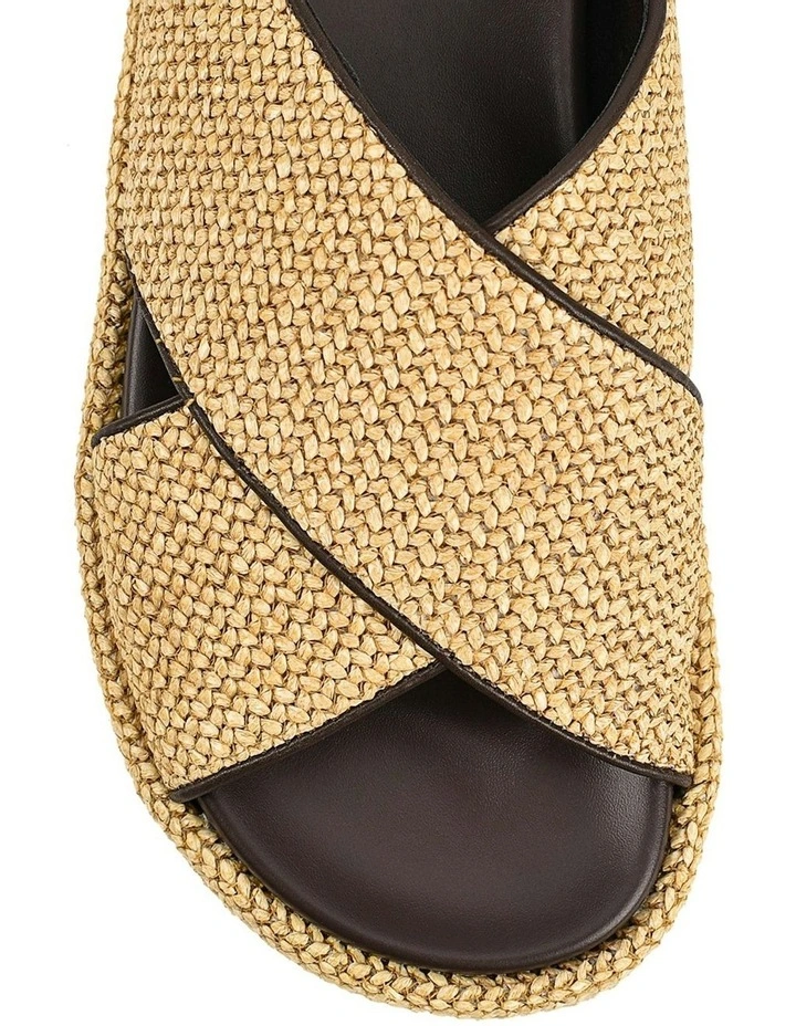 April Flatform Sandals in Brown image 4