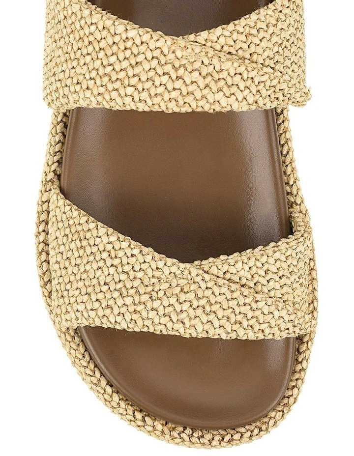 Apollo Flatform Sandals in Natural Weave image 4
