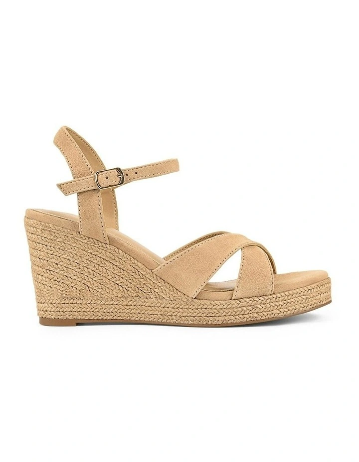 Remington Rope Wedges in Camel Suede image 1
