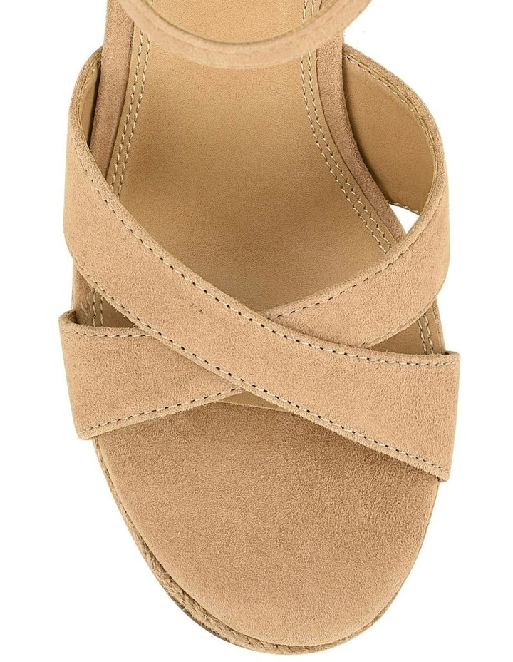 Remington Rope Wedges in Camel Suede image 4