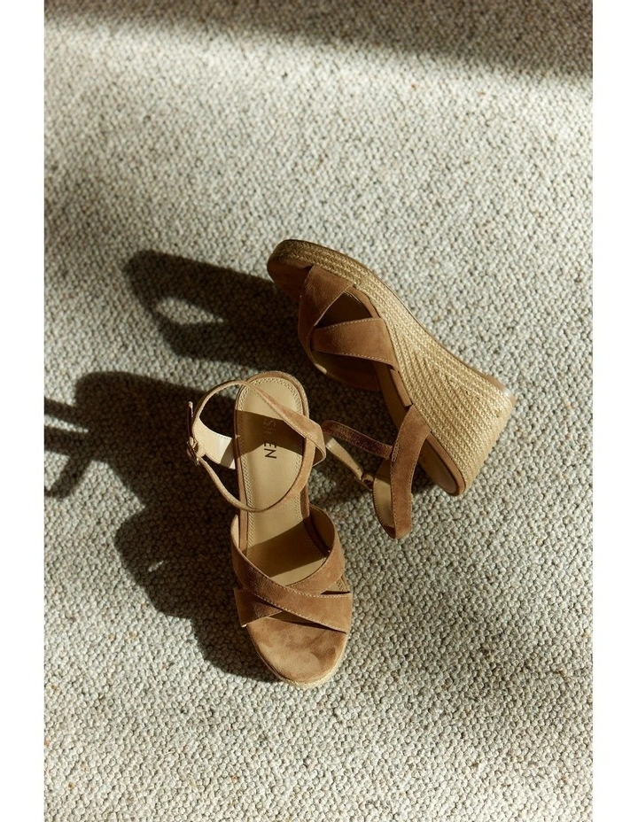 Remington Rope Wedges in Tobacco Suede image 3