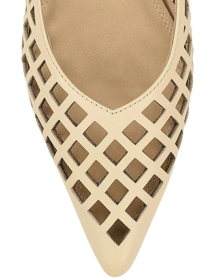 Lottie Sling Back Flats in Custard Yellow image 4