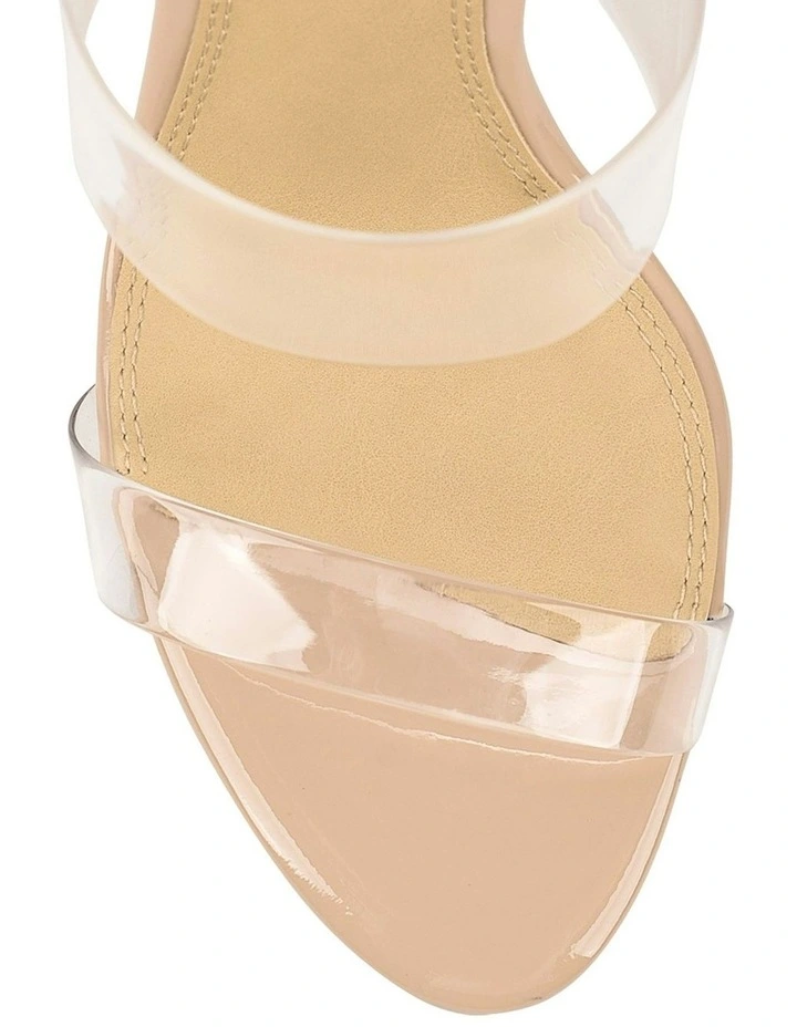 Brooklyn Stiletto Leather Mules in Beige image 4